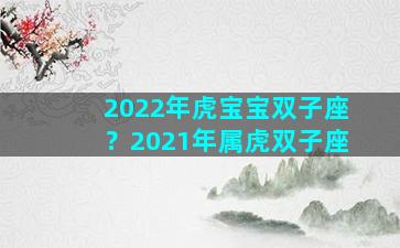 2022年虎宝宝双子座？2021年属虎双子座