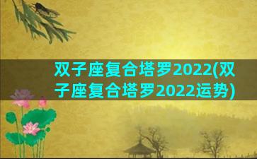 双子座复合塔罗2022(双子座复合塔罗2022运势)
