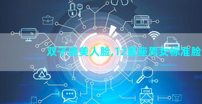 双子座美人脸,12星座男女标准脸
