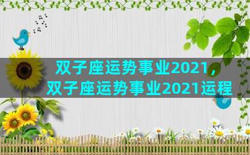 双子座运势事业2021，双子座运势事业2021运程