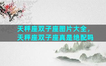 天秤座双子座图片大全，天秤座双子座真是绝配吗